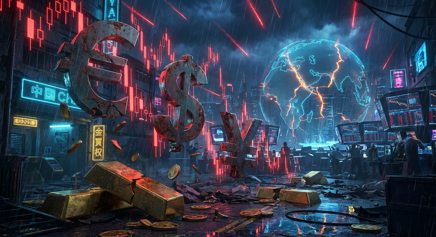 USD/JPY se desploma a 154.2 y el Oro rompe la barrera histórica de los $5,000 en un 'Lunes Negro' para el Dólar