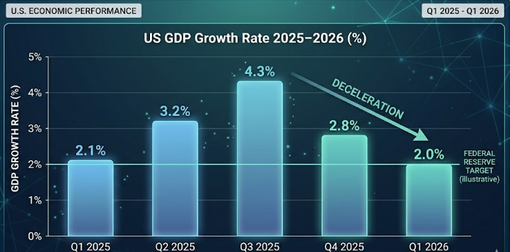 US GDP Q1 2026 What the 2.0% Growth Means for Forex & Crypto Markets